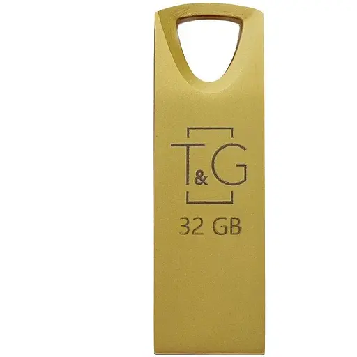 Флеш накопитель USB 32Gb T&G Metal TG117 золотистый USB 2.0 (TG117GD-32G) - фото 1