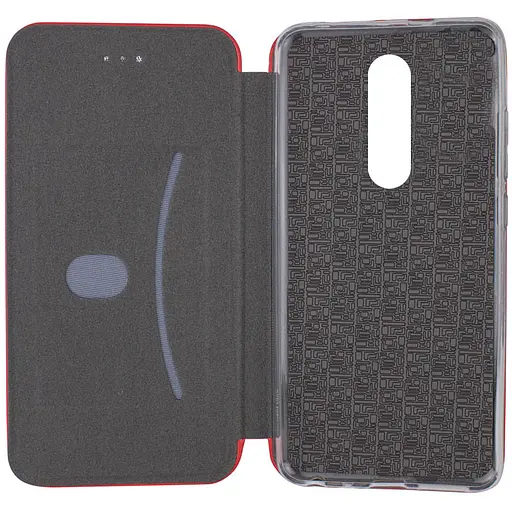 Кожаный чехол-книжка Classy для Xiaomi Redmi 8 Красный - фото 3