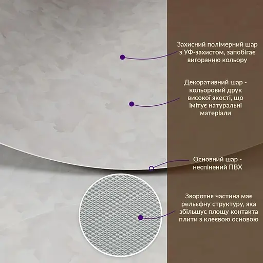 Декоративна ПВх плита 1.22 м x 2.44 м x 3 мм SW-00002597 - фото 3