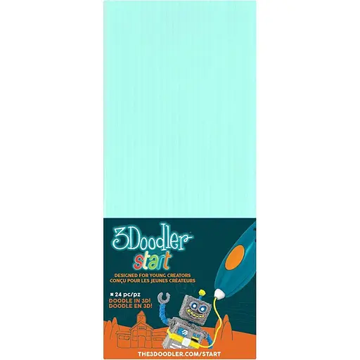 Набор стержней для 3D ручки 3Doodler Start 24 шт Мятный (3DS-ECO02-MINT-24) [113408]