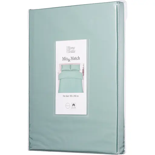 Простирадло Ardesto Mix&Match, 180х240см, 100% бавовна, сатин, шавлія (ART1824FSG) - фото 1