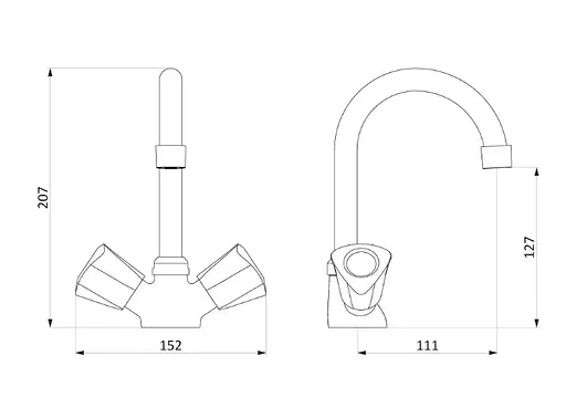 Змішувач для раковини DAMIXA Object (340210000) - фото 6