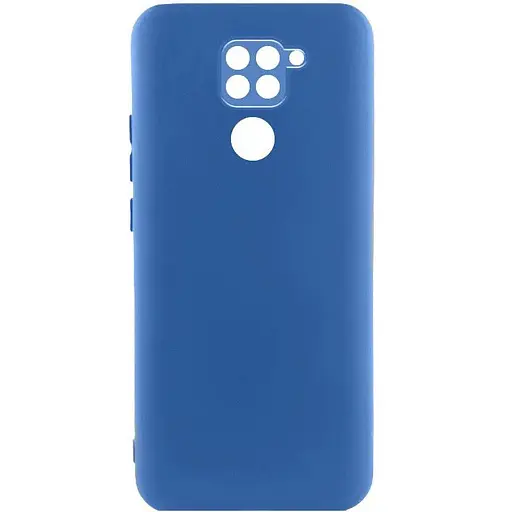 Чохол TPU GETMAN Liquid Silk Full Camera для Xiaomi Redmi Note 9 / Redmi 10X Синій / Navy Blue