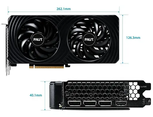 Видеокарта Palit RTX 5060 8GB Dual (NE75060019P1-GB2063D) (GDDR7, 128 bit, PCI-E v5.0 x16) - фото 6