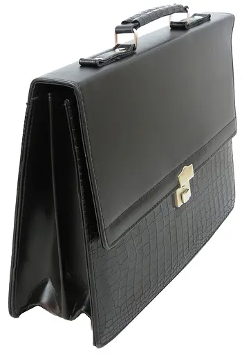 Діловий портфель зі штучної шкіри Portfolio 40х28х6-12 см sum0025042 - фото 5