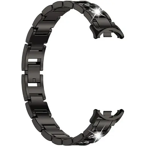 Ремешок DK CDK для Xiaomi Mi Smart Band 10 Metal Band Fitlink Diamond (016444) (black) - фото 3