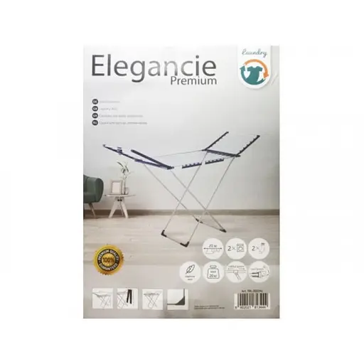 Сушилка для одежды EuroHome Elegancie Premium TRL-2022-AL из анодированного алюминия 20 м - фото 2