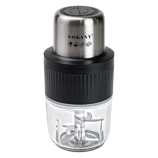 Чоппер подрібнювач Sokany SK-YM-7032 багатофункціональний, чорний Sokany SKYM7032B - фото 2