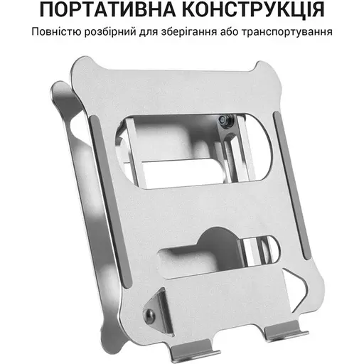 Подставка для ноутбука, планшета OfficePro LS-610S Alloy Aluminum Silver - фото 6