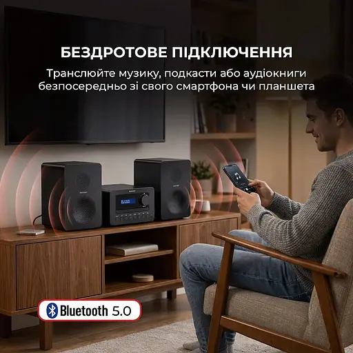 Музыкальный центр Sharp XL-B514(BK) Black - фото 4