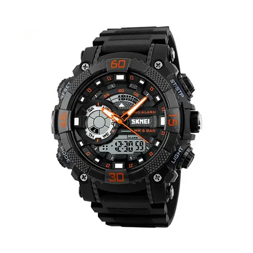 Чоловічий спортивний наручний годинник Skmei 1228 Помаранчевий