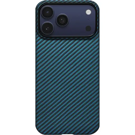 Чехол Pitaka Ultra-Slim Case для Apple iPhone 17 Pro Twill Black/Blue (KI1706BP) [155097] - фото 1
