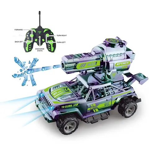 Машина на радиоуправлении, стреляет гелевыми шариками, световые эффекты, 27,5x12,5x17,5 см, JT698 (В ассортименте) - фото 2