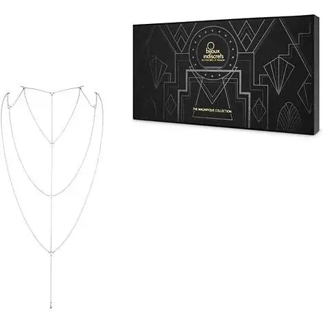 Ланцюжок для спини Bijoux Indiscrets Magnifique Back and CLeavage Chain - Silver - фото 4