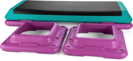 Степ-платформа Queenfit 3-х рівнева різнобарвна - фото 6