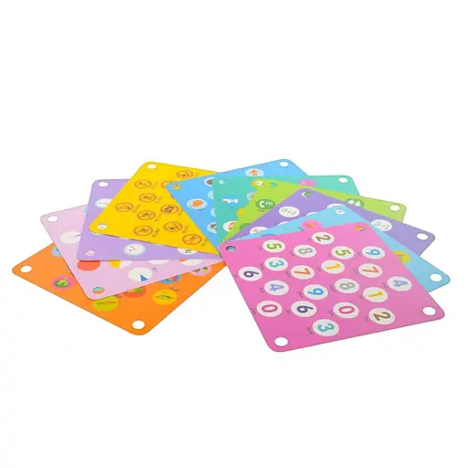 Дитяча розвиваюча дерев'яна іграшка MD 2785 карточки 10 шт - фото 2