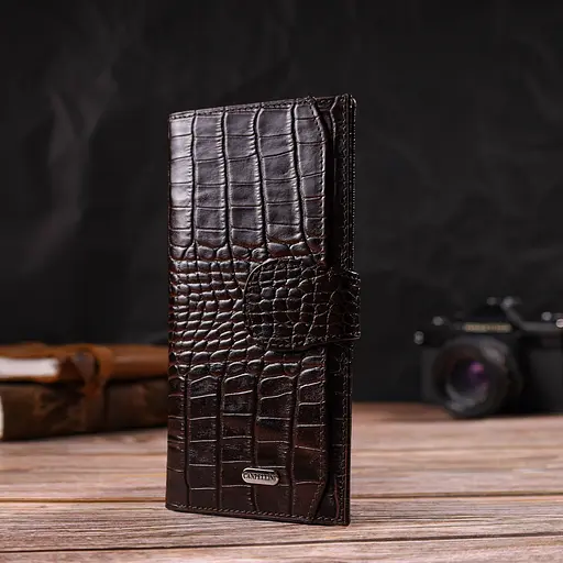 Мужской кожаный кошелек Canpellini 9.5х18.5х0.5 см acs0025596 - фото 6