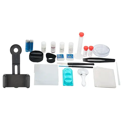 Мікроскоп дитячій SIGETA MIXI 40x-640x Blue з адаптером для смартфона та набором для дослідів (65911) - фото 5