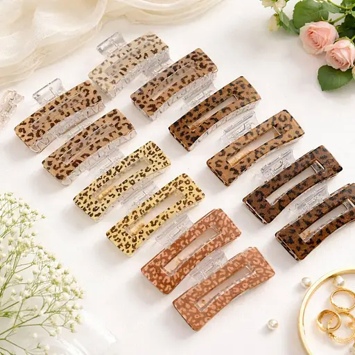 Модний жіночий краб-затискач для волосся 12 шт. - фото 1