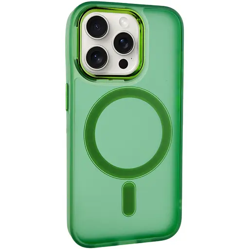Чохол Epik TPU+PC Lily with MagSafe для Apple iPhone 13 Pro Max 6.7 Army Green - фото 1