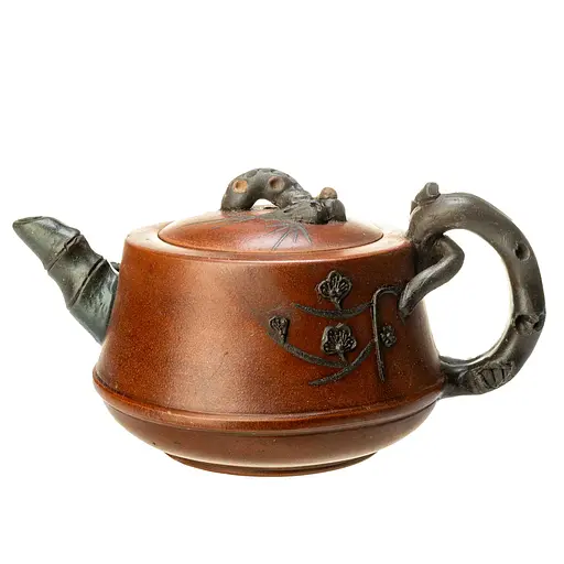 Исинский чайник Сосна, бамбук и слива 400 мл в стиле Ван Иньсянь