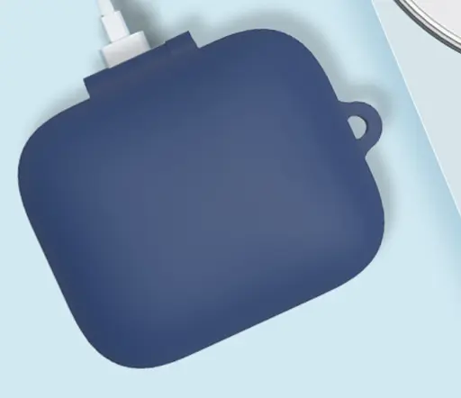 Чехол-накладка DK Silicone Candy Friendly с карабином для OnePlus Buds Pro 2 (dark blue) - фото 3