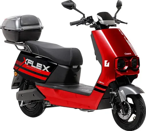 Електроскутер Двомісний Corso FLEX (1800W 72V/35Ah LiFePO₄) Червоний