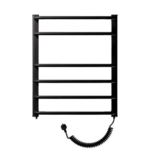 Рушникосушарка електрична Heizung EU 6/55 права з терморегулятором 660x550 мм Чорний 30412 - фото 1
