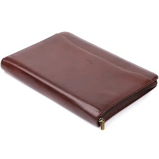 Папка с блокнотом из гладкой натуральной кожи TONY PEROTTI 34х24,5х3 см 000315702 - фото 6