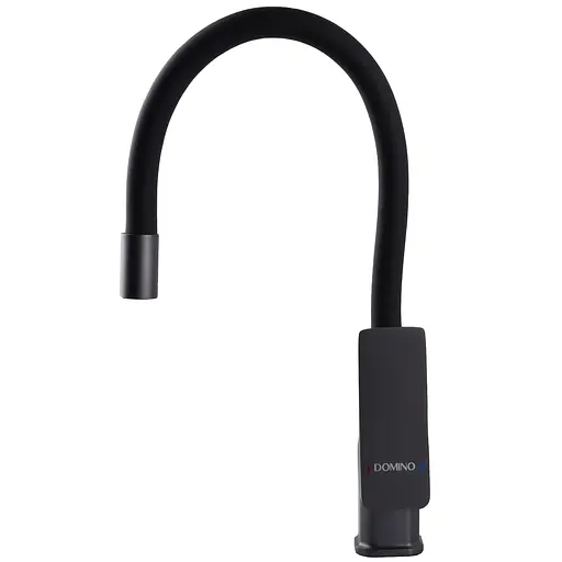 Змішувач для кухні Domino Malibu DMM-203LR-GP-BL графіт/чорний гофровилив Графіт - фото 4