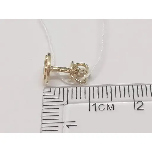 Золотые серьги-пуссеты Favoritum с эмалью. 210662 - фото 4