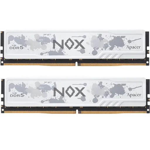 Модуль пам'яті для комп'ютера DDR5 32GB (2x16GB) 5600 MHz NOX White Apacer (AH5U32G56C522MWAA-2)