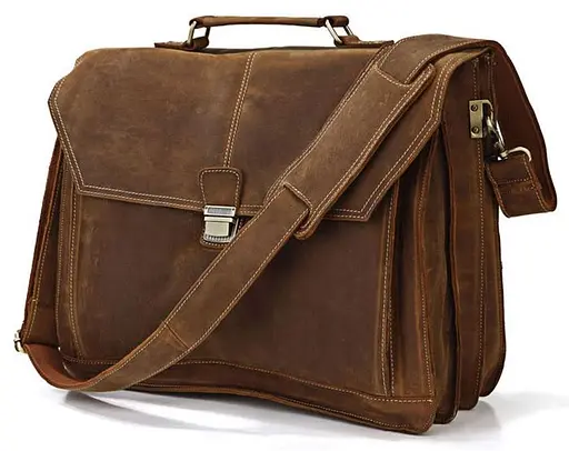 Кожаный портфель мужской Vintage 42х34,2х12,7 см sum0012731 - фото 1