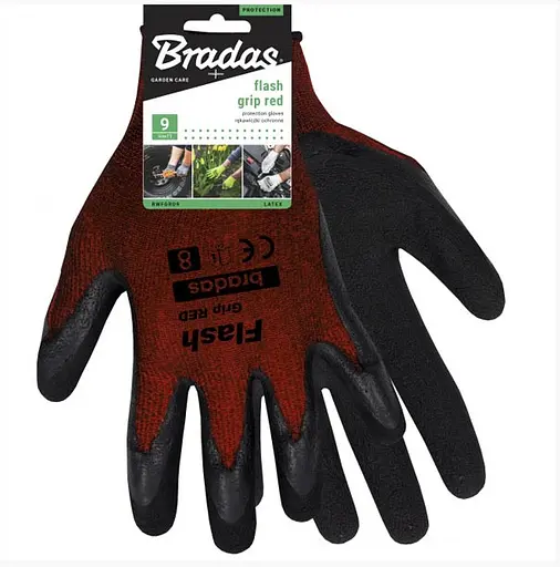 Рукавички захисні Bradas FLASH GRIP RED латекс розмір 8 RWFGRD8 - фото 2