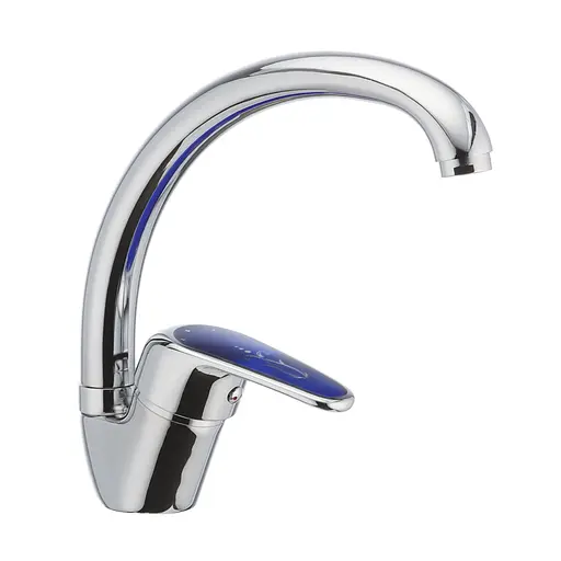 Змішувач для кухні CRON MAGIC 777 синя ручка (CR0116) - фото 1