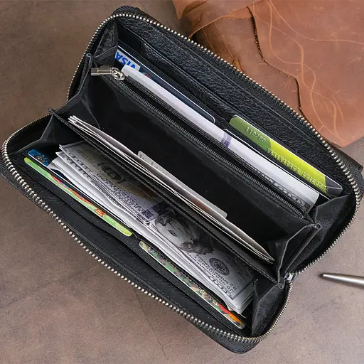 Кожаный женский кошелек ST Leather 20х10х2 см acs0015391 - фото 8