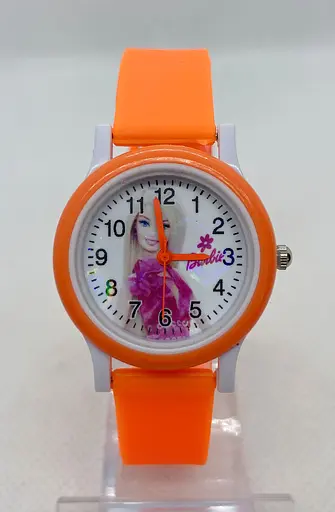 Часы наручные детские Barbie Оранжево-белые (IBW649J) - фото 2