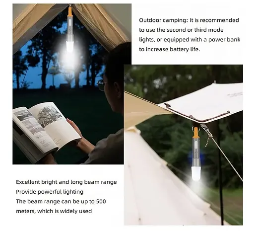 Мощный тактический фонарь SV-X723-TG 3LED Zoom Li-Ion аккумулятор 3 фильтра Type-C кейс Box - фото 5