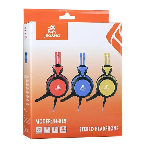Дротові ігрові навушники Jeqang JH-819, 2м, 3.5мм Синій - фото 5