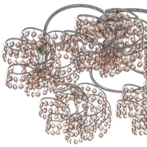 Люстра потолочная Brille галогенная хрустальная G9 40W CH (BR-01 311S/5) - фото 2