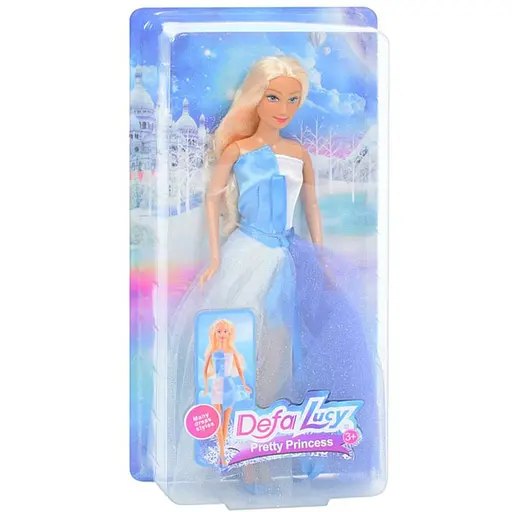 Детская игрушечная Кукла Bambi 8456 в бальном платье Синий - фото 1