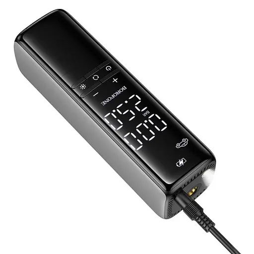 Автомобільний насос Borofone FC1 Air Pump Black Gray - фото 5