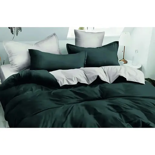 Комплект постільної білизни Versailles VS-BM2.5-208 євро мікрофібра графітово-сірий (147135)