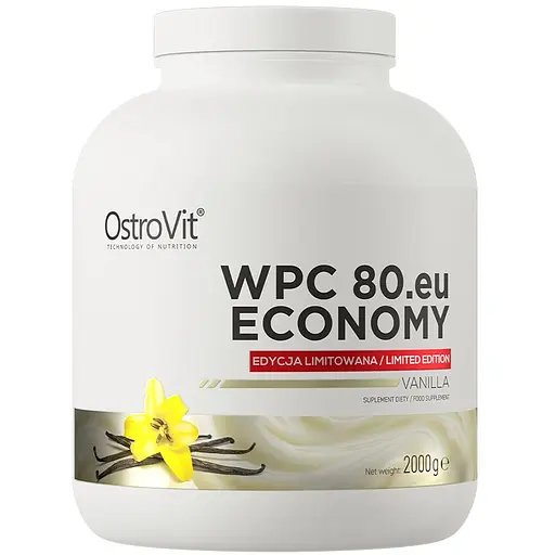 Протеїн Economy WPC80.eu, 2 кг Ваніль OstroVit fit0024310 - фото 1