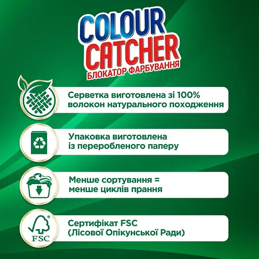 Уцінка. Кольоропоглинальні серветки K2r Colour Catcher 22 шт. - фото 4