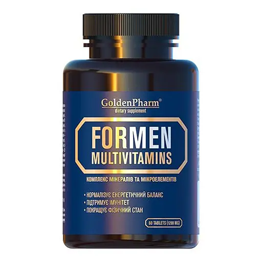 Мультивітаміни Golden Pharm для чоловіків 60 пігулок