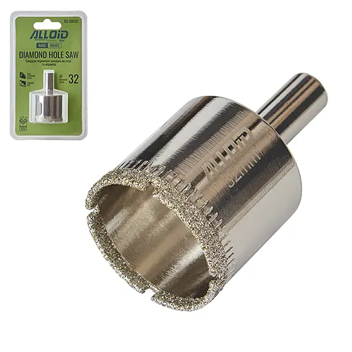 Свердло корончате Alloid Building Tools алмазне по склу та кераміці 32 мм (GS-50032) - фото 2