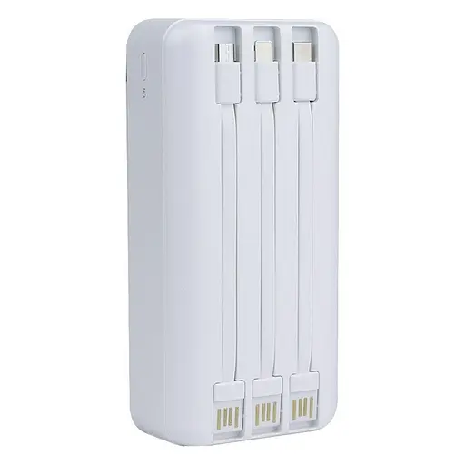 Універсальний мобільний акумулятор Remax Lesu RPP-103 30000 mAh (Білий) - фото 4