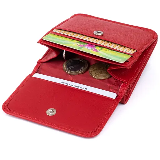 Кожаный женский кошелек ST Leather 9.5х9х1 см acs0015232 - фото 5