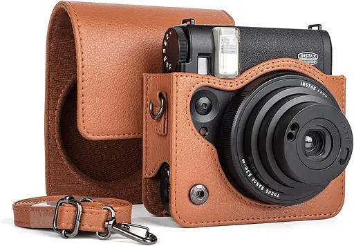 Подарочный набор Камера Fujifilm Instax Mini 99, Фотобумага 20шт, Чехол, Фотоальбом на 108 фото Коричневый - фото 4